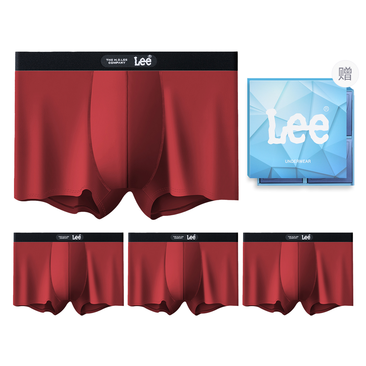 Lee Подарочный набор мужского белья 4 шт
Lee Подарочный набор мужского белья 4 шт