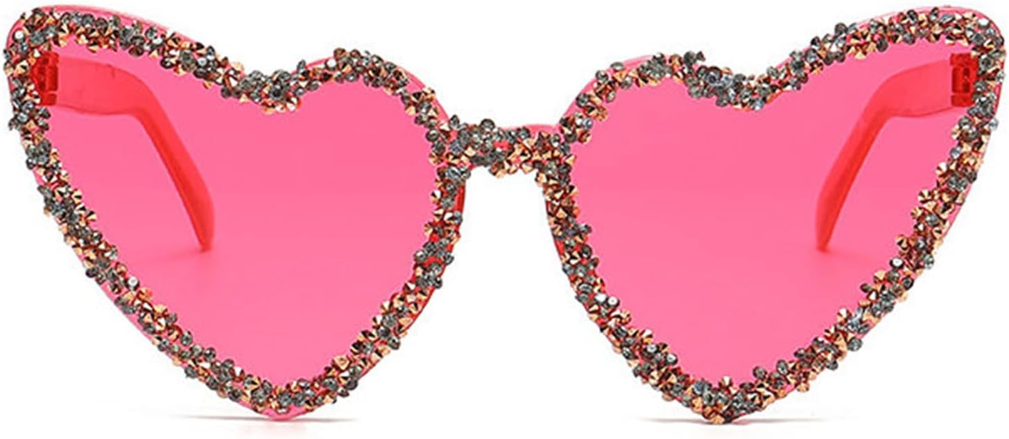 willochra Милые солнцезащитные очки без оправы с сердечками, украшенные стразами, для женщин, блестящие очки с бриллиантами, «кошачий глаз», стильные очки для вечеринок, Rose
willochra Милые солнцезащитные очки без оправы с сердечками, украшенные стразами, для женщин, блестящие очки с бриллиантами, «кошачий глаз», стильные очки для вечеринок, Rose