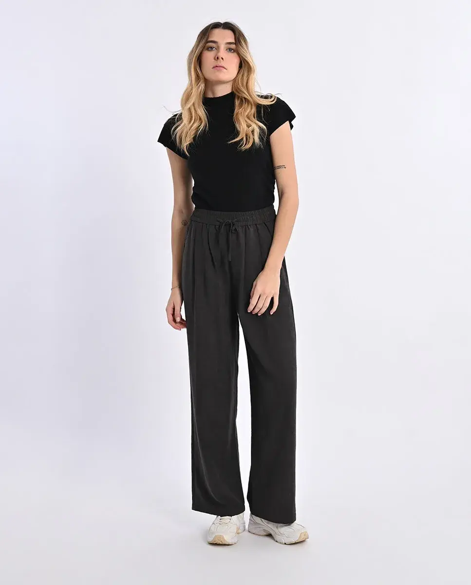 Женские длинные брюки с широкими штанинами Lili Sidonio, черный
Женские длинные брюки с широкими штанинами Lili Sidonio, черный