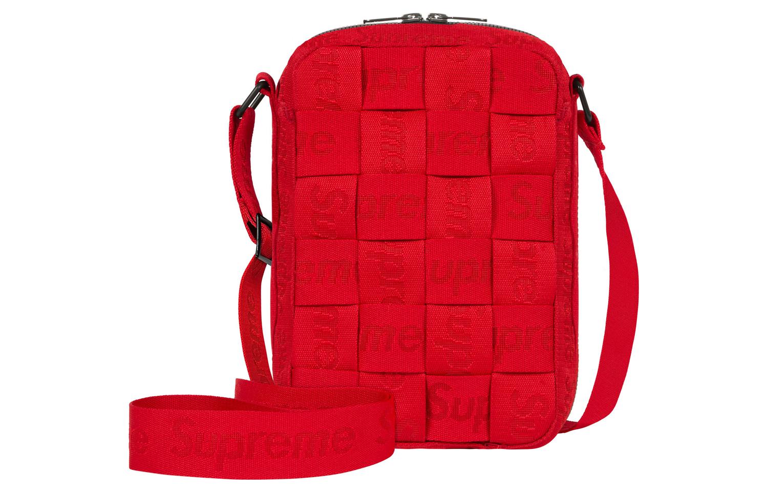 Supreme Жаккардовая поясная сумка через плечо унисекс красная
Supreme Жаккардовая поясная сумка через плечо унисекс красная