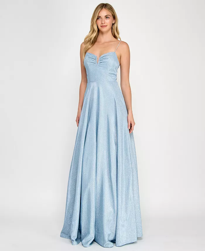 Вечернее платье с пайетками и стразами на бретелях Juniors Crystal Doll, синий
Вечернее платье с пайетками и стразами на бретелях Juniors Crystal Doll, синий