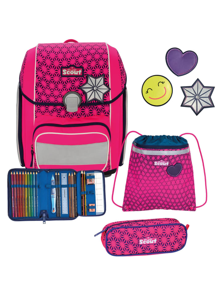 Scout Набор школьных рюкзаков Genius Neon Safety DIN, 4 предмета, розового цвета
Scout Набор школьных рюкзаков Genius Neon Safety DIN, 4 предмета, розового цвета
