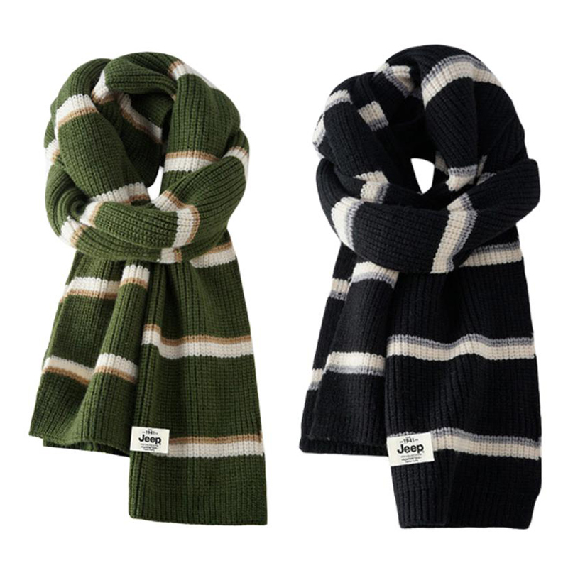 Jeep Вязаный шарф унисекс, 2 Pack (Green+Black) 
Jeep Вязаный шарф унисекс, 2 Pack (Green+Black)