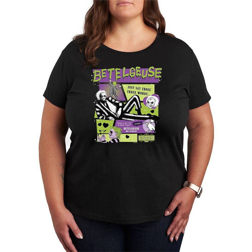 Футболка размера плюс Beetlejuice 2 с рисунком Бетельгейзе Licensed Character, черный
Футболка размера плюс Beetlejuice 2 с рисунком Бетельгейзе Licensed Character, черный