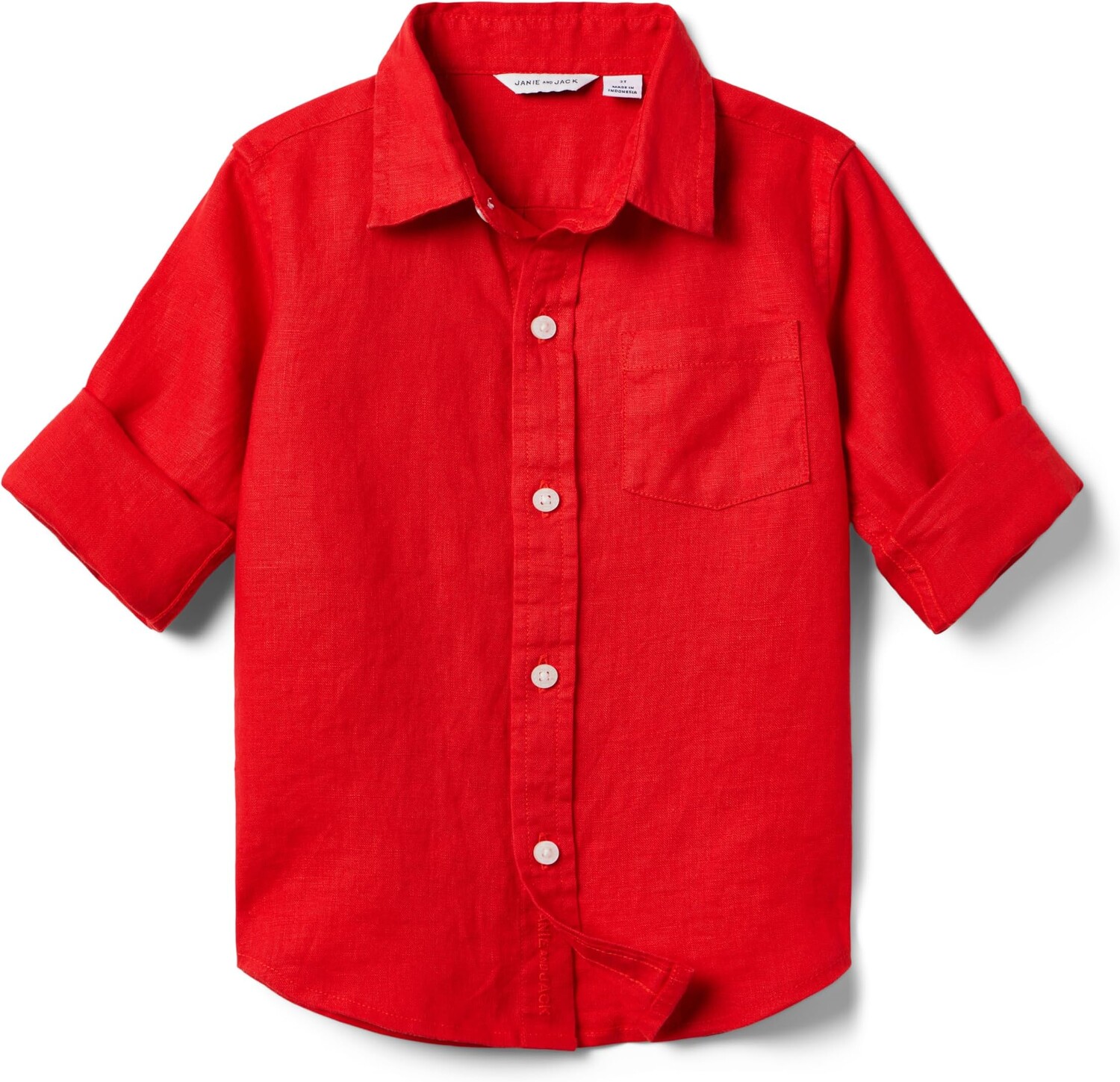 Рубашка Janie and Jack Linen Roll Up Shirt, красный
Рубашка Janie and Jack Linen Roll Up Shirt, красный