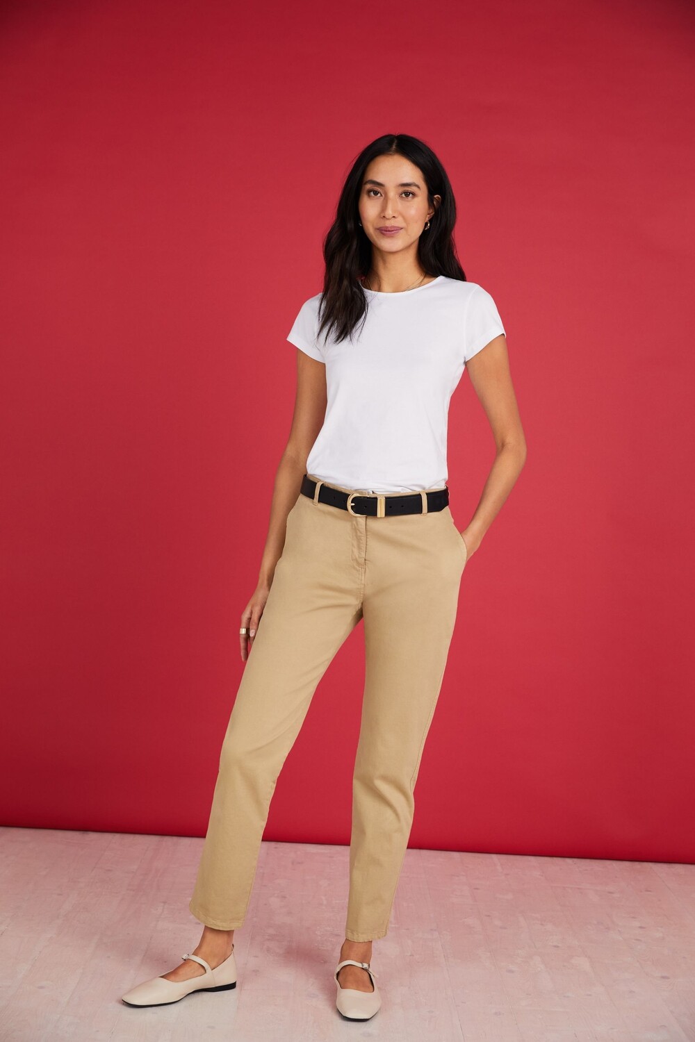 Белая приталенная футболка Essentials из натурального хлопка Baukjen, белый
Белая приталенная футболка Essentials из натурального хлопка Baukjen, белый