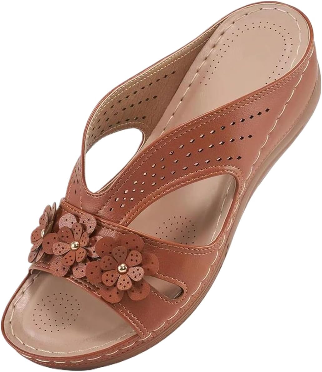 Женские ортопедические сандалии ZWRXW с вырезами, дышащие на платформе, на танкетке, слайд-сандалии, легкие летние комфортные сандалии с цветочным украшением, коричневый
Женские ортопедические сандалии ZWRXW с вырезами, дышащие на платформе, на танкетке, слайд-сандалии, легкие летние комфортные сандалии с цветочным украшением, коричневый