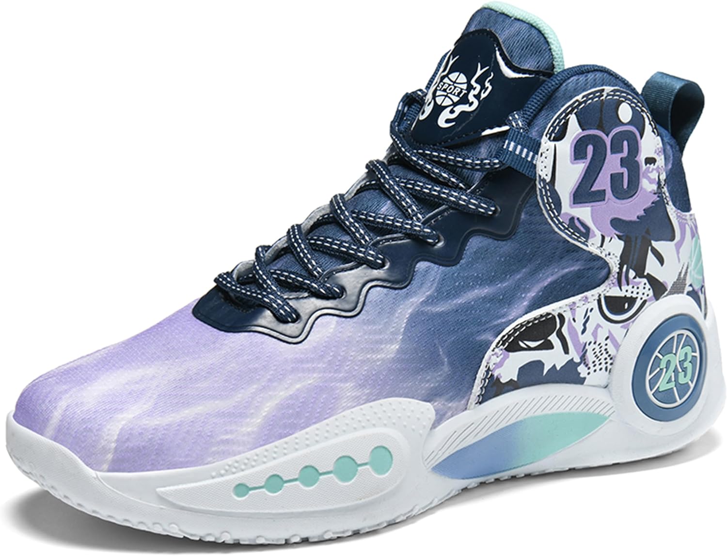 Мужские баскетбольные кроссовки с противоскользящей и износостойкой подошвой, беговые кроссовки с граффити-дизайном, модная спортивная обувь Bemygreenbag, пурпурный
Мужские баскетбольные кроссовки с противоскользящей и износостойкой подошвой, беговые кроссовки с граффити-дизайном, модная спортивная обувь Bemygreenbag, пурпурный