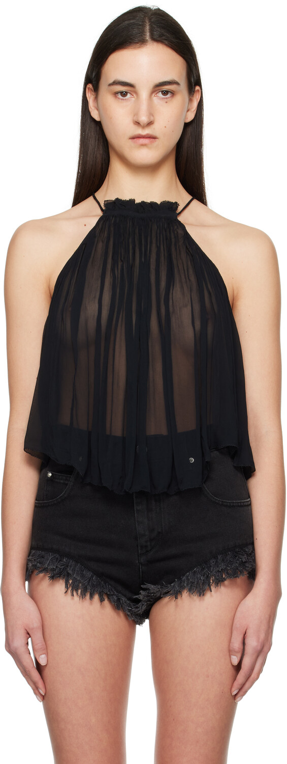Акила Блузка Isabel Marant Etoile, черный 
Акила Блузка Isabel Marant Etoile, черный