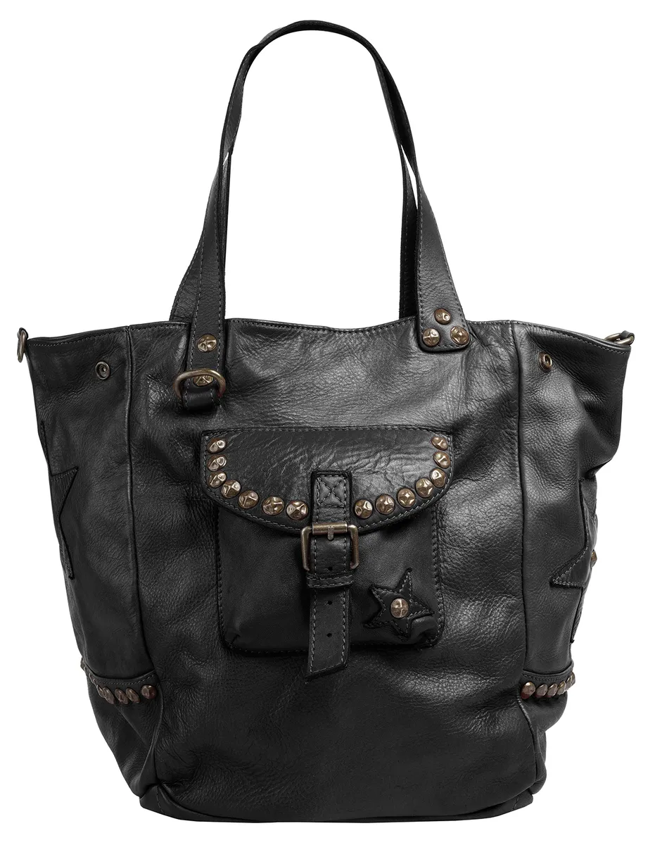 Шоппер Samantha Look, натуральная кожа, производство Италия, черный 
Шоппер Samantha Look, натуральная кожа, производство Италия, черный