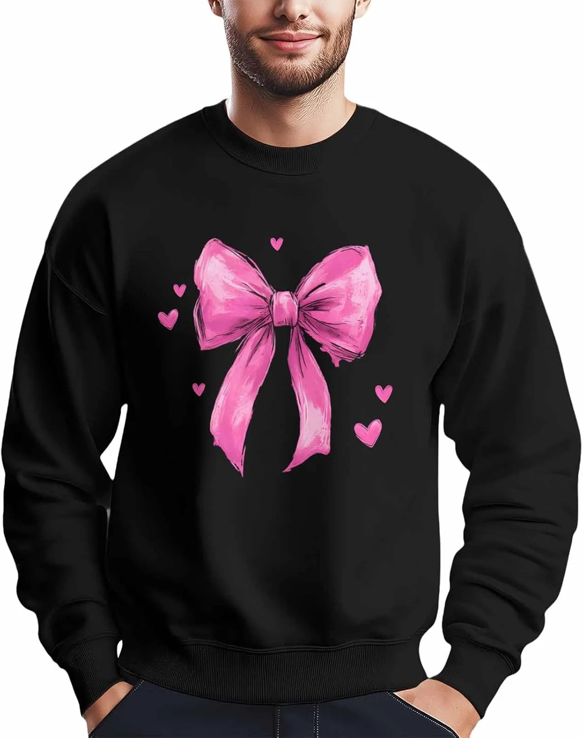 Мужской свитшот с принтом в виде сердца и банта Winvebermior
Мужской свитшот с принтом в виде сердца и банта Winvebermior