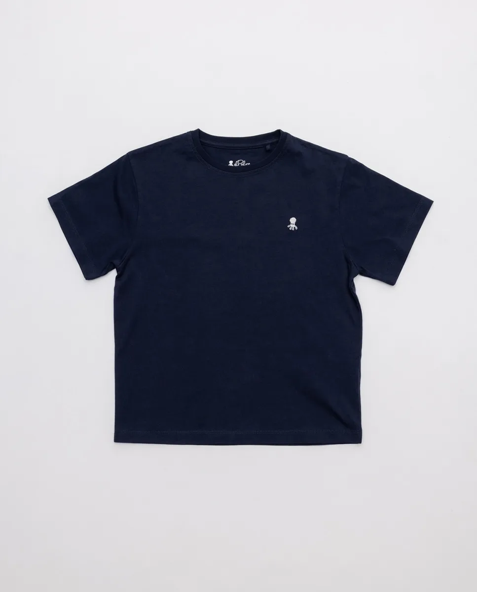Детская футболка с коротким рукавом и круглый воротник El Pulpo, темно-синий
Детская футболка с коротким рукавом и круглый воротник El Pulpo, темно-синий