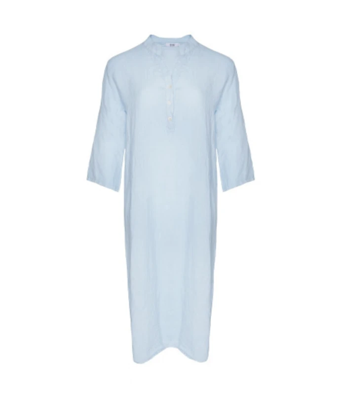 Длинное льняное платье-рубашка Tiffany, синий
Длинное льняное платье-рубашка Tiffany, синий