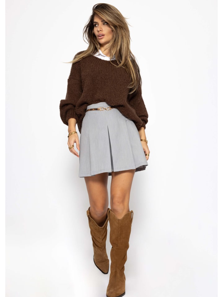 Мини-юбка SASSYCLASSY, серый 
Мини-юбка SASSYCLASSY, серый