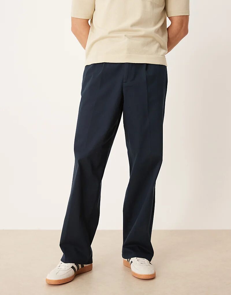 Строгие брюки ASOS DESIGN со складками темно-синего цвета
Строгие брюки ASOS DESIGN со складками темно-синего цвета