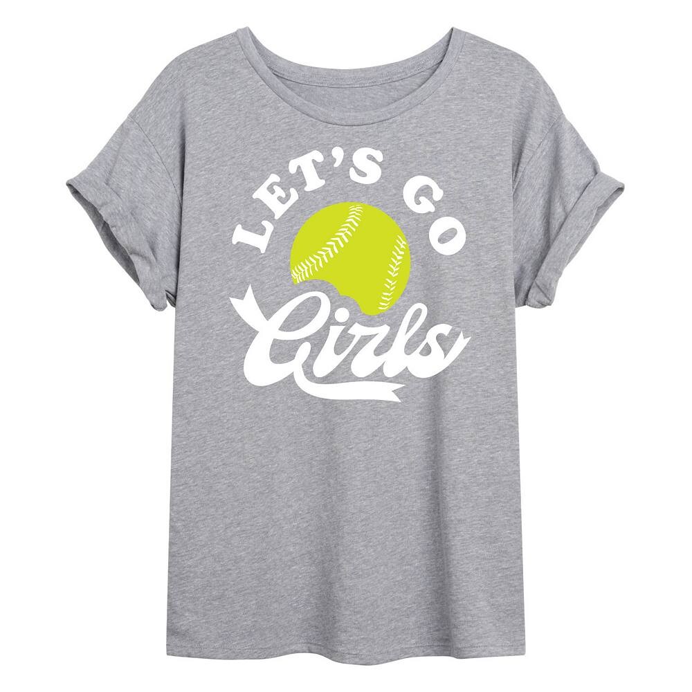 Футболка Lets Go Girls для софтбола с струящимся рисунком для юниоров Licensed Character, серый
Футболка Lets Go Girls для софтбола с струящимся рисунком для юниоров Licensed Character, серый