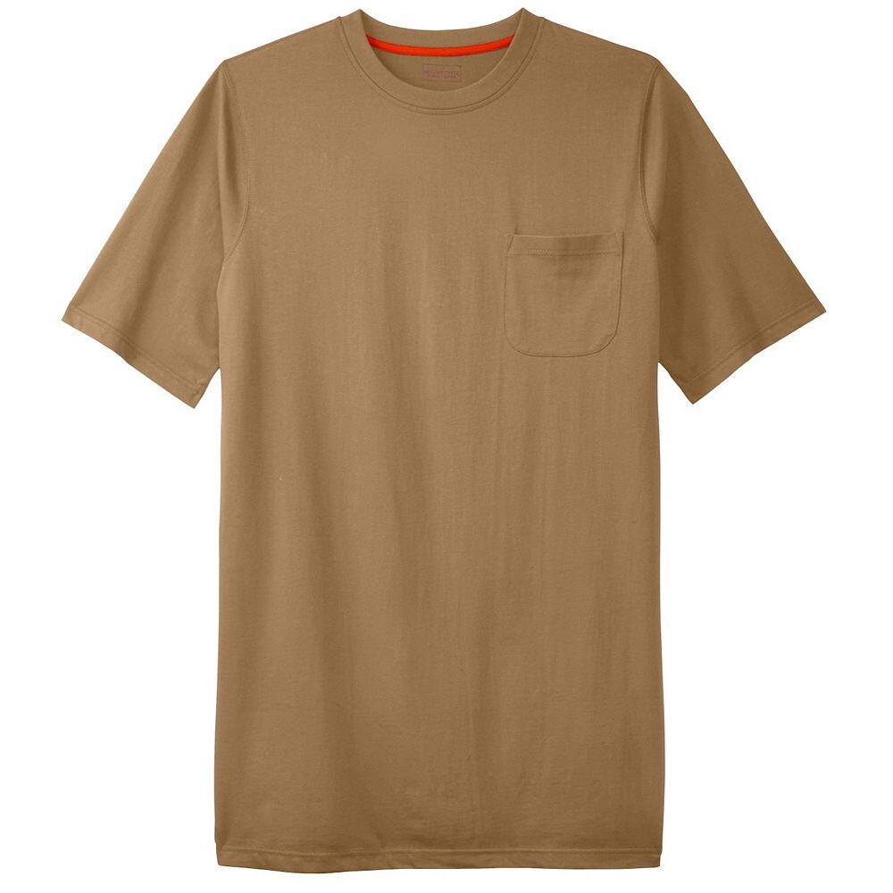 Мужская удлиненная футболка с круглым вырезом Boulder Creek By Kingsize для больших и высоких тяжеловесов с карманами, цвет Dark Khaki
Мужская удлиненная футболка с круглым вырезом Boulder Creek By Kingsize для больших и высоких тяжеловесов с карманами, цвет Dark Khaki