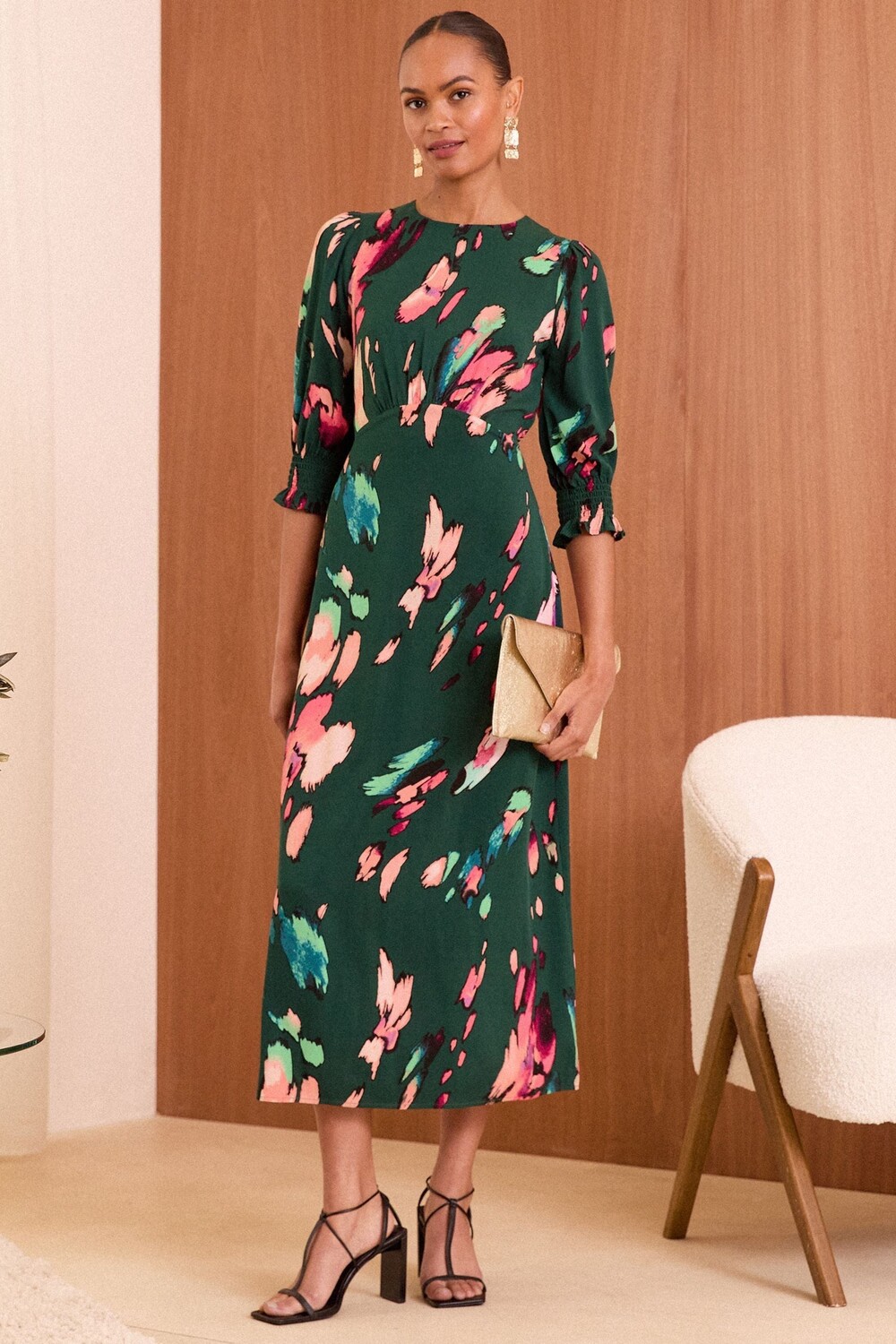 Платье миди в стиле ампир с рукавами фонариками Love & Roses, зеленый
Платье миди в стиле ампир с рукавами фонариками Love & Roses, зеленый