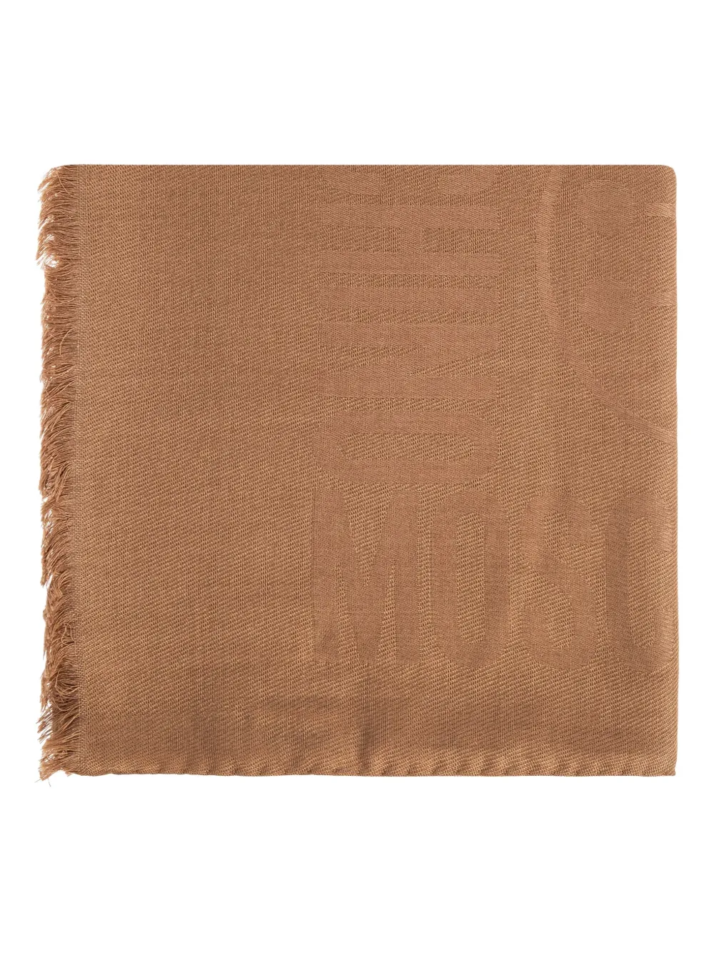 Шарф с бахромой и тисненым логотипом Moschino, коричневый
Шарф с бахромой и тисненым логотипом Moschino, коричневый