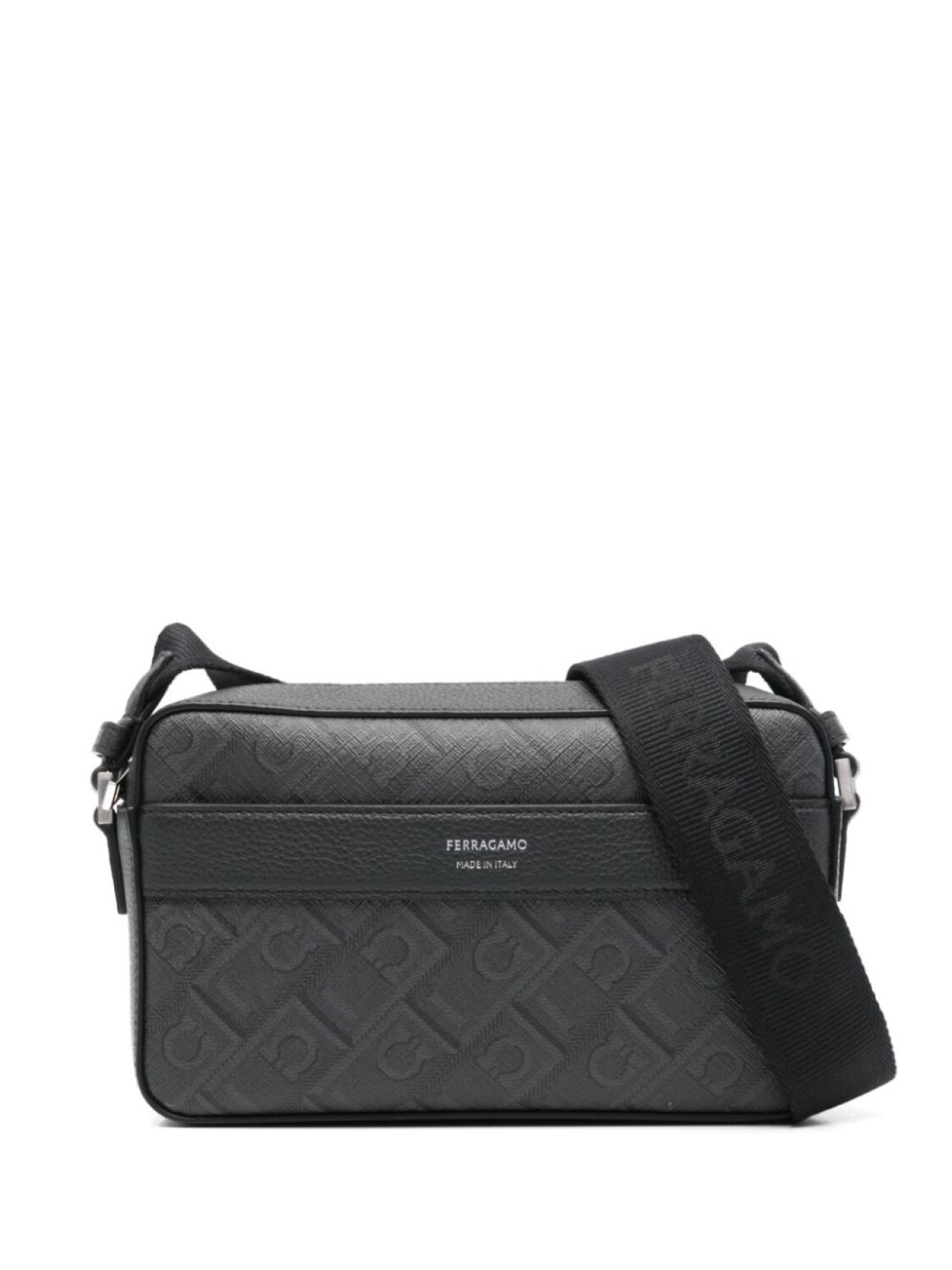 Ferragamo сумка-мессенджер с тисненым логотипом, черный
Ferragamo сумка-мессенджер с тисненым логотипом, черный