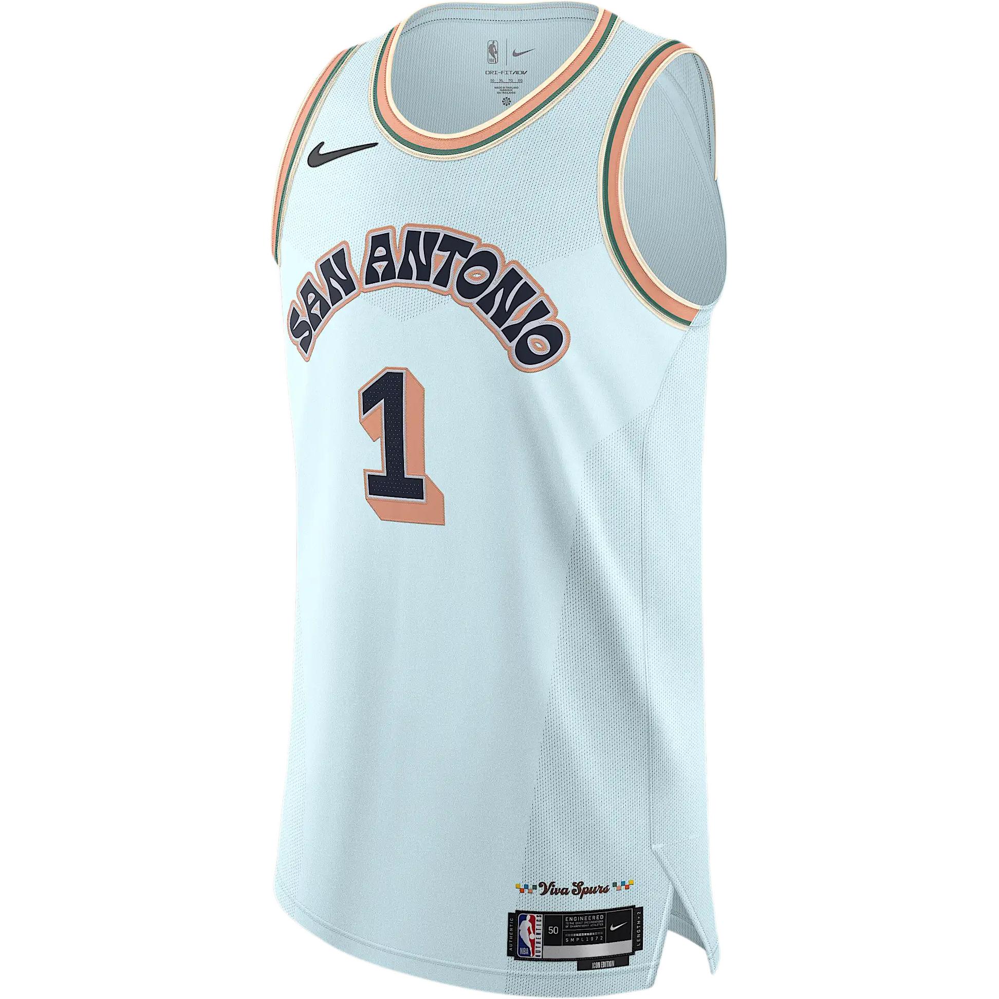 Футболка NBA San Antonio Spurs Victor Wembanyama Dri Fit Adv 2024/25 City Edition Authentics Swingman Nike, синий
Футболка NBA San Antonio Spurs Victor Wembanyama Dri Fit Adv 2024/25 City Edition Authentics Swingman Nike, синий