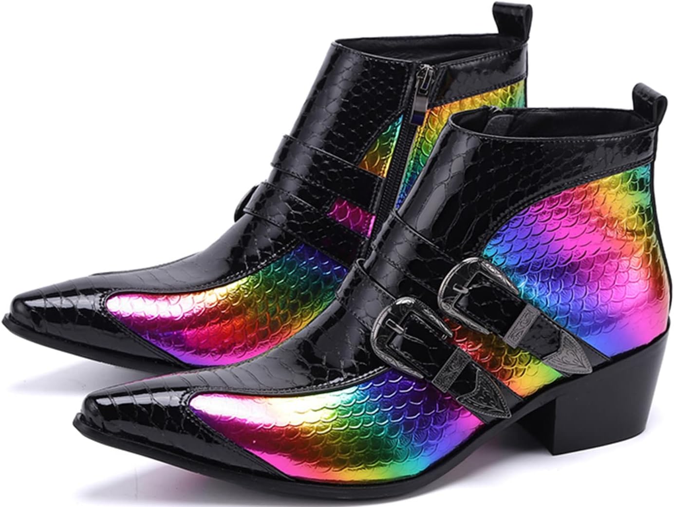 Мужские ботинки Chelsea Santimon - настоящая кожа, западные ботинки до щиколотки с металлическим носком, молнией и пряжкой - двухцветные ботинки для торжеств и повседневной носки, для вечеринки, диско и выступлений, Color
Мужские ботинки Chelsea Santimon - настоящая кожа, западные ботинки до щиколотки с металлическим носком, молнией и пряжкой - двухцветные ботинки для торжеств и повседневной носки, для вечеринки, диско и выступлений, Color