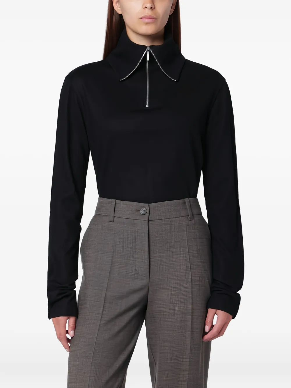 Топ на молнии до половины Entire Studios, черный
Топ на молнии до половины Entire Studios, черный