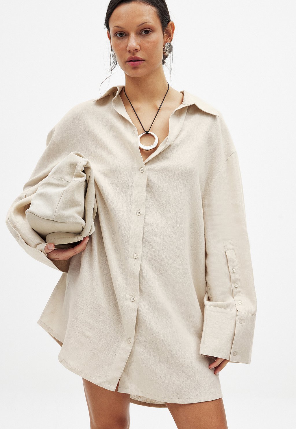 Платье-рубашка NA-KD, бежевый
Платье-рубашка NA-KD, бежевый