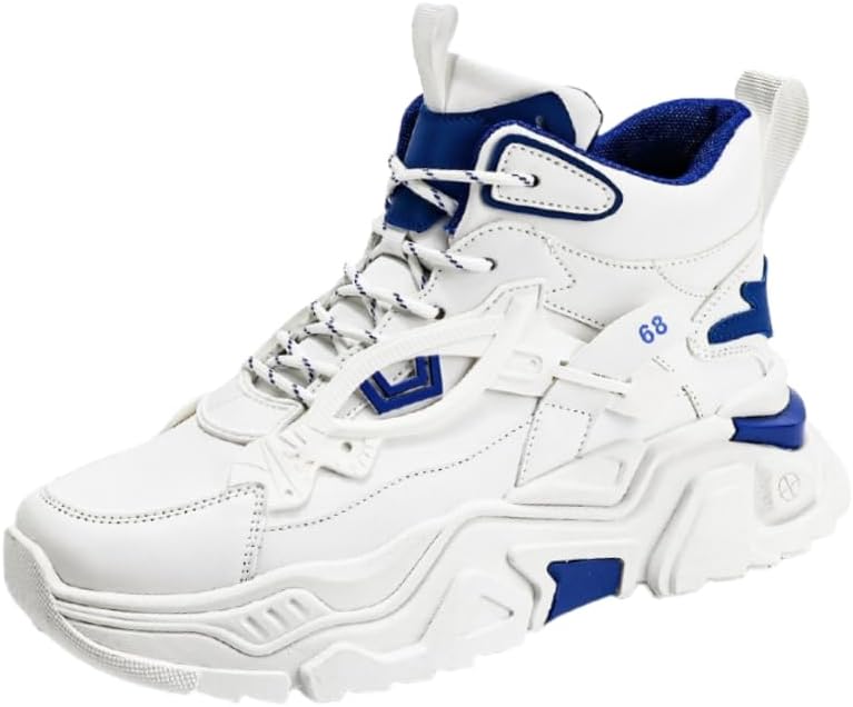 Мужские модные высокие кроссовки с толстой подошвой - удобная спортивная обувь для повседневной носки Hoalox, белый
Мужские модные высокие кроссовки с толстой подошвой - удобная спортивная обувь для повседневной носки Hoalox, белый