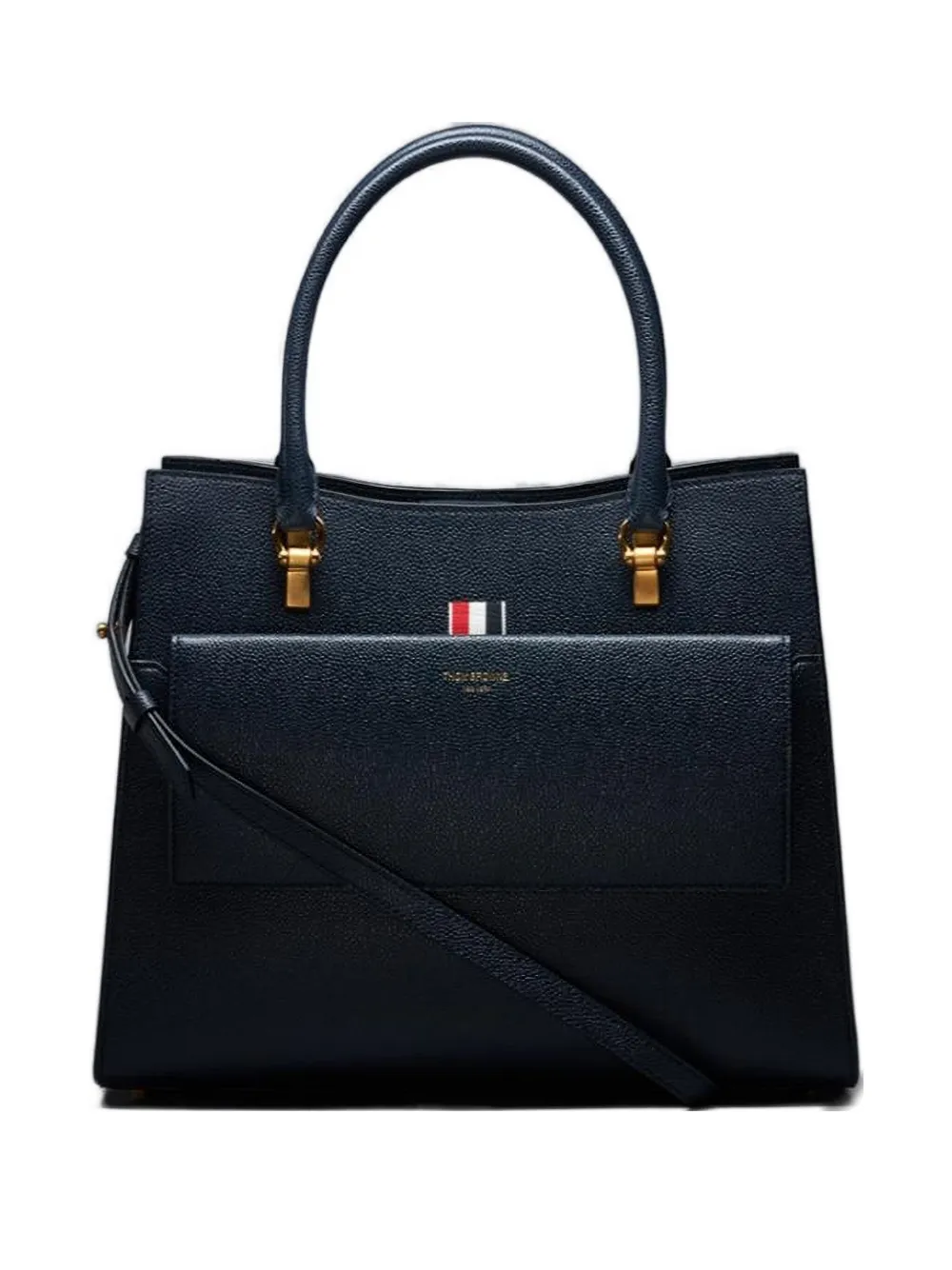 Сумка-тоут из зернистой кожи THOM BROWNE, синий
Сумка-тоут из зернистой кожи THOM BROWNE, синий