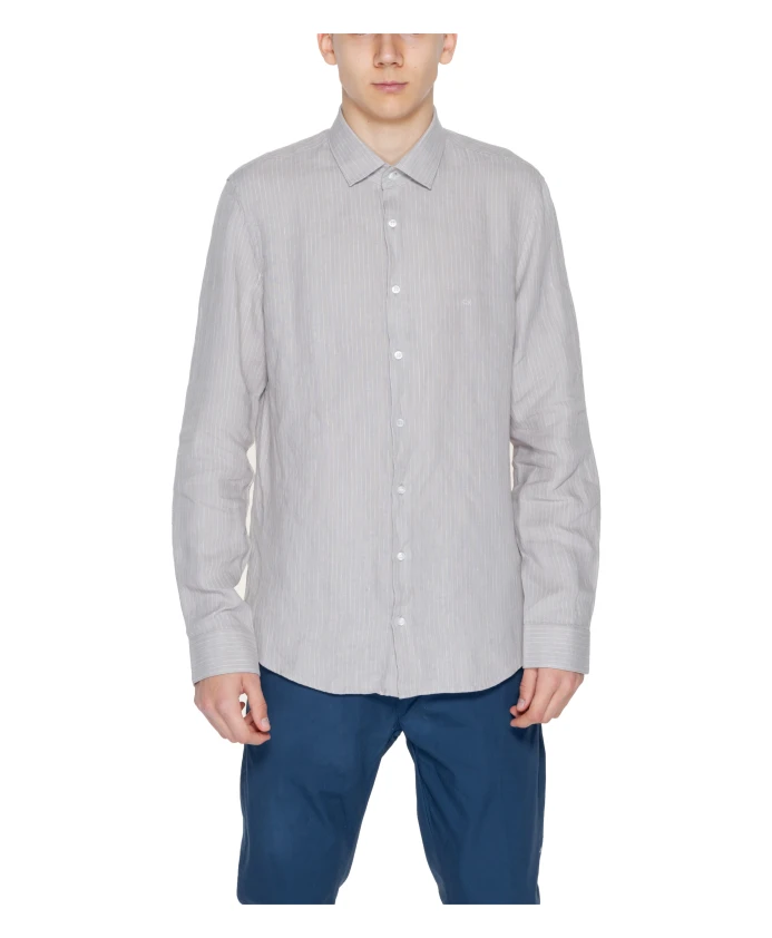 Льняная рубашка с длинным рукавом из весенне летней коллекции Calvin Klein, бежевый
Льняная рубашка с длинным рукавом из весенне летней коллекции Calvin Klein, бежевый