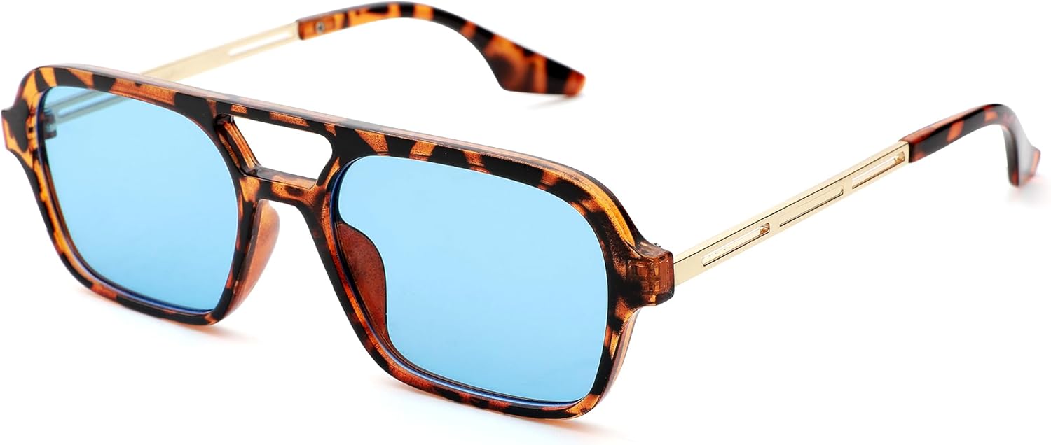 Солнцезащитные очки Hycredi в стиле ретро 70-х, плоские, в стиле «авиатор», модные винтажные квадратные очки для женщин и мужчин, металлический дизайн, защита от УФ-излучения, C5 - Leopard/Blue
Солнцезащитные очки Hycredi в стиле ретро 70-х, плоские, в стиле «авиатор», модные винтажные квадратные очки для женщин и мужчин, металлический дизайн, защита от УФ-излучения, C5 - Leopard/Blue