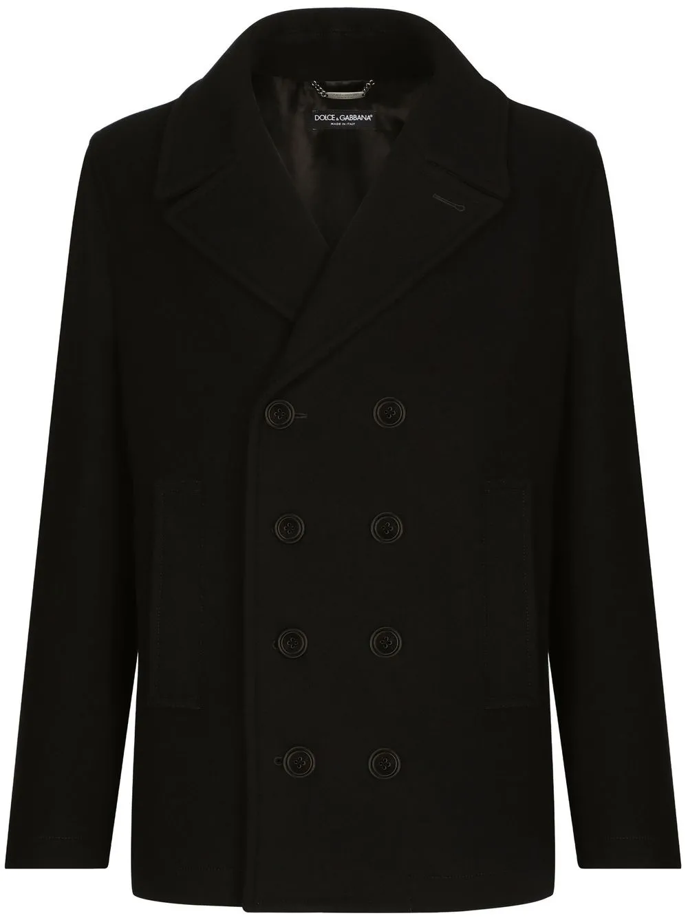 Двубортный бушлат с логотипом DOLCE & GABBANA, черный
Двубортный бушлат с логотипом DOLCE & GABBANA, черный