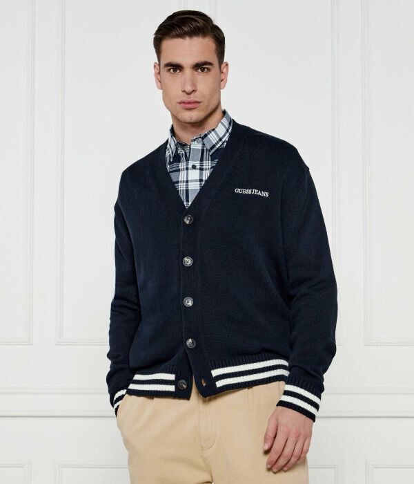 Кардиган мужской Guess Jeans свободного кроя на пуговицах, синий
Кардиган мужской Guess Jeans свободного кроя на пуговицах, синий