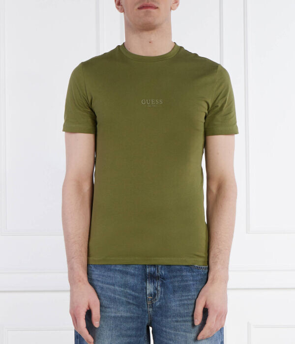 Футболка мужская Guess Jeans облегающая хлопковая, зеленый
Футболка мужская Guess Jeans облегающая хлопковая, зеленый