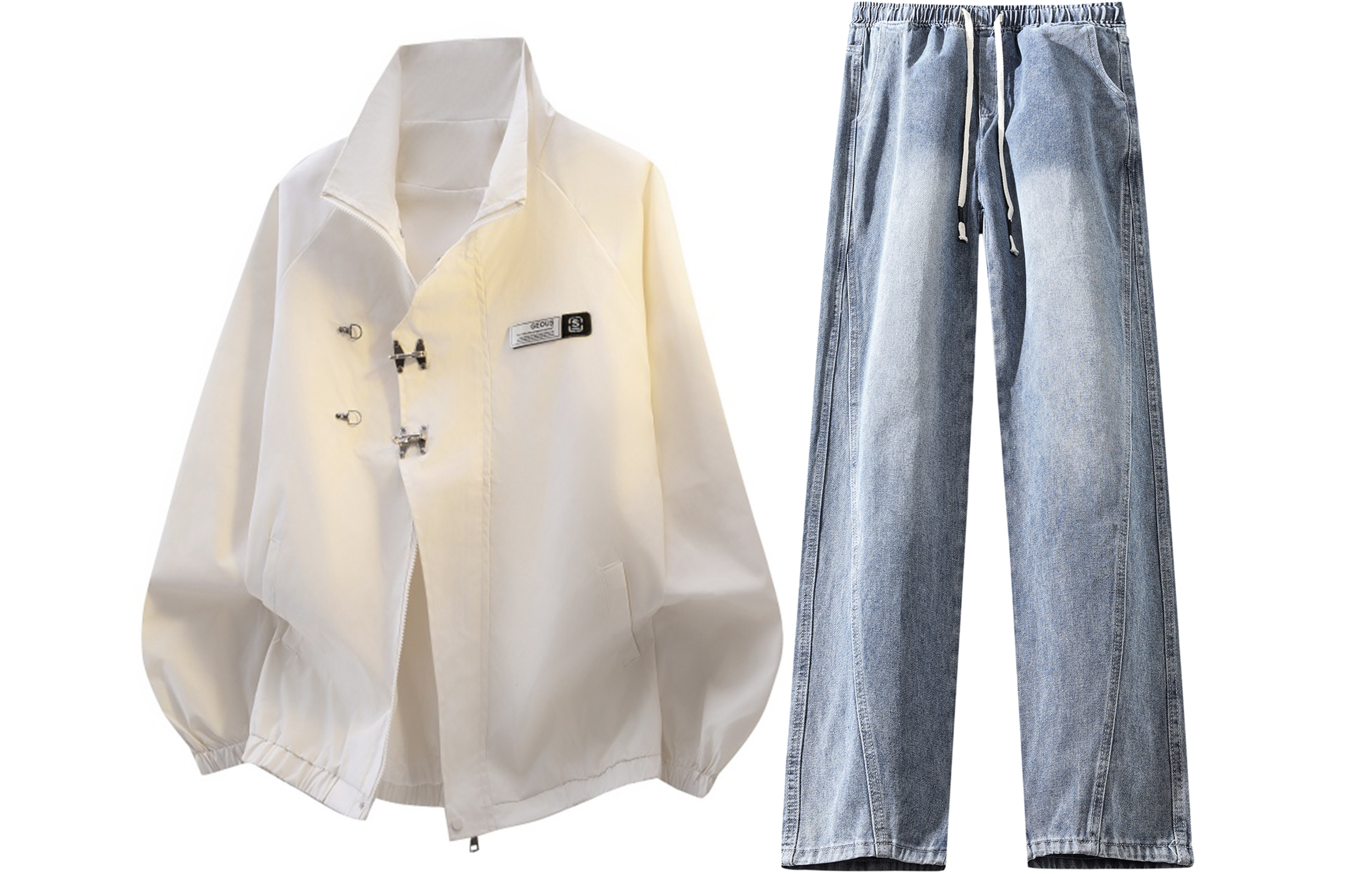 Повседневная спортивная одежда Unisex с лацканом Lapel Moderate X1617, оранжевый top + синий jeans
Повседневная спортивная одежда Unisex с лацканом Lapel Moderate X1617, оранжевый top + синий jeans