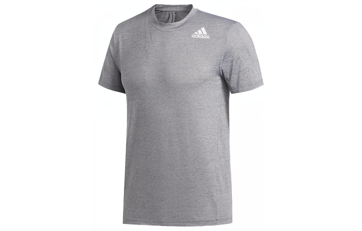 Футболка мужская светло-серая Adidas, серый 
Футболка мужская светло-серая Adidas, серый