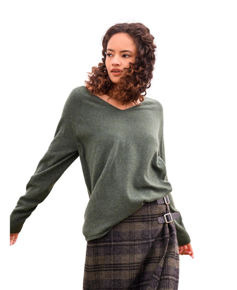 Женский шерстяной свитер Geelong с V-образным вырезом и свободным кроем Celtic & Co, Moss
Женский шерстяной свитер Geelong с V-образным вырезом и свободным кроем Celtic & Co, Moss