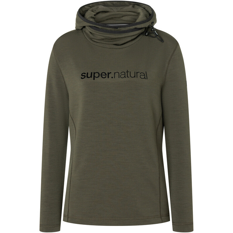 Женская альпийская толстовка с капюшоном Super.Natural, оливковый
Женская альпийская толстовка с капюшоном Super.Natural, оливковый