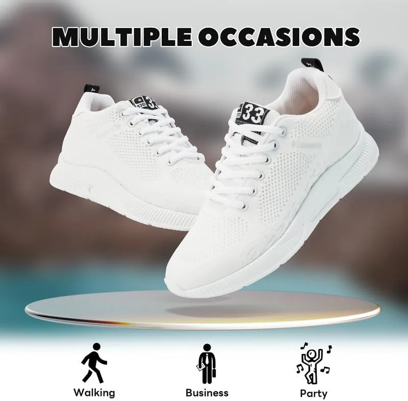 Мужские невидимые кроссовки с увеличением роста Легкие спортивные обувь Нескользящие кроссовки с повышением роста на 6 см Namoola, белый
Мужские невидимые кроссовки с увеличением роста Легкие спортивные обувь Нескользящие кроссовки с повышением роста на 6 см Namoola, белый