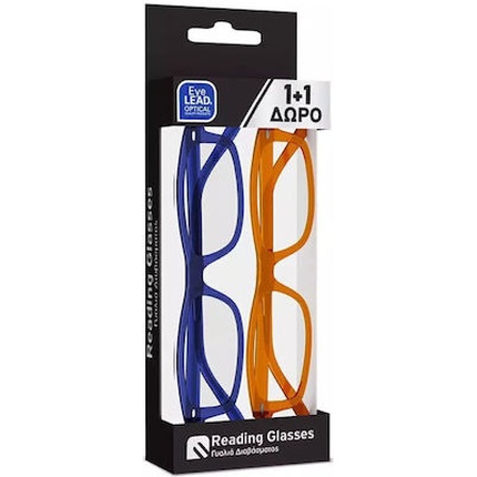 Очки для чтения - унисекс, синие/медовые, 2 шт Eyelead
Очки для чтения - унисекс, синие/медовые, 2 шт Eyelead