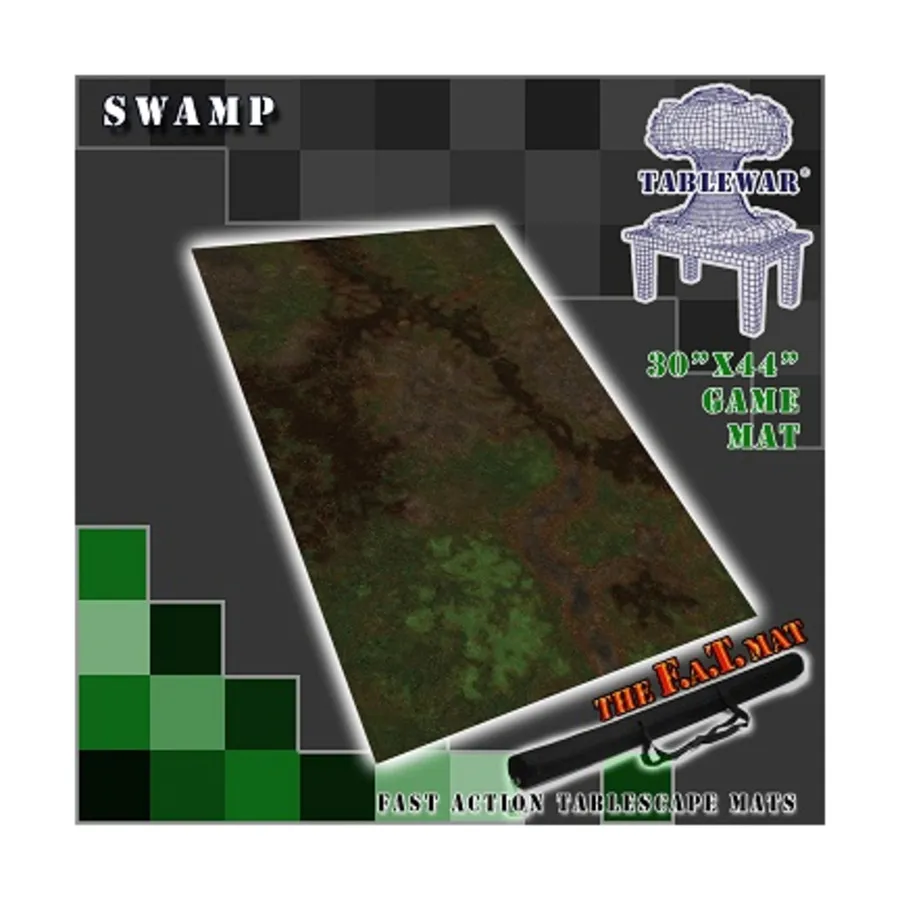 30 x 44 дюйма — Болото, F.A.T. Mats - 30 x 44 Inches (Tablewar)
30 x 44 дюйма — Болото, F.A.T. Mats - 30 x 44 Inches (Tablewar)