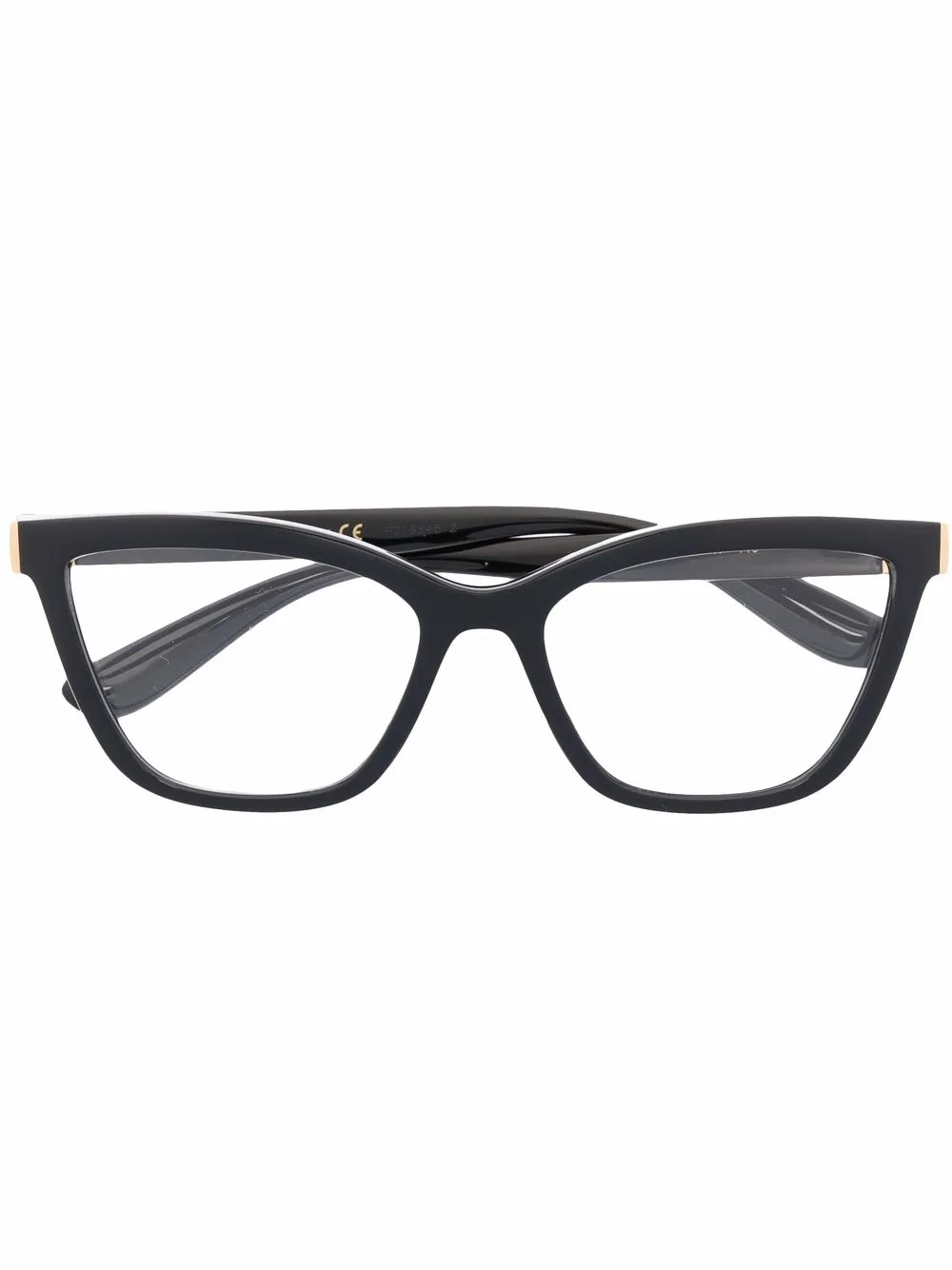 Очки в оправе 'кошачий глаз' с логотипом Dolce & Gabbana Eyewear, черный