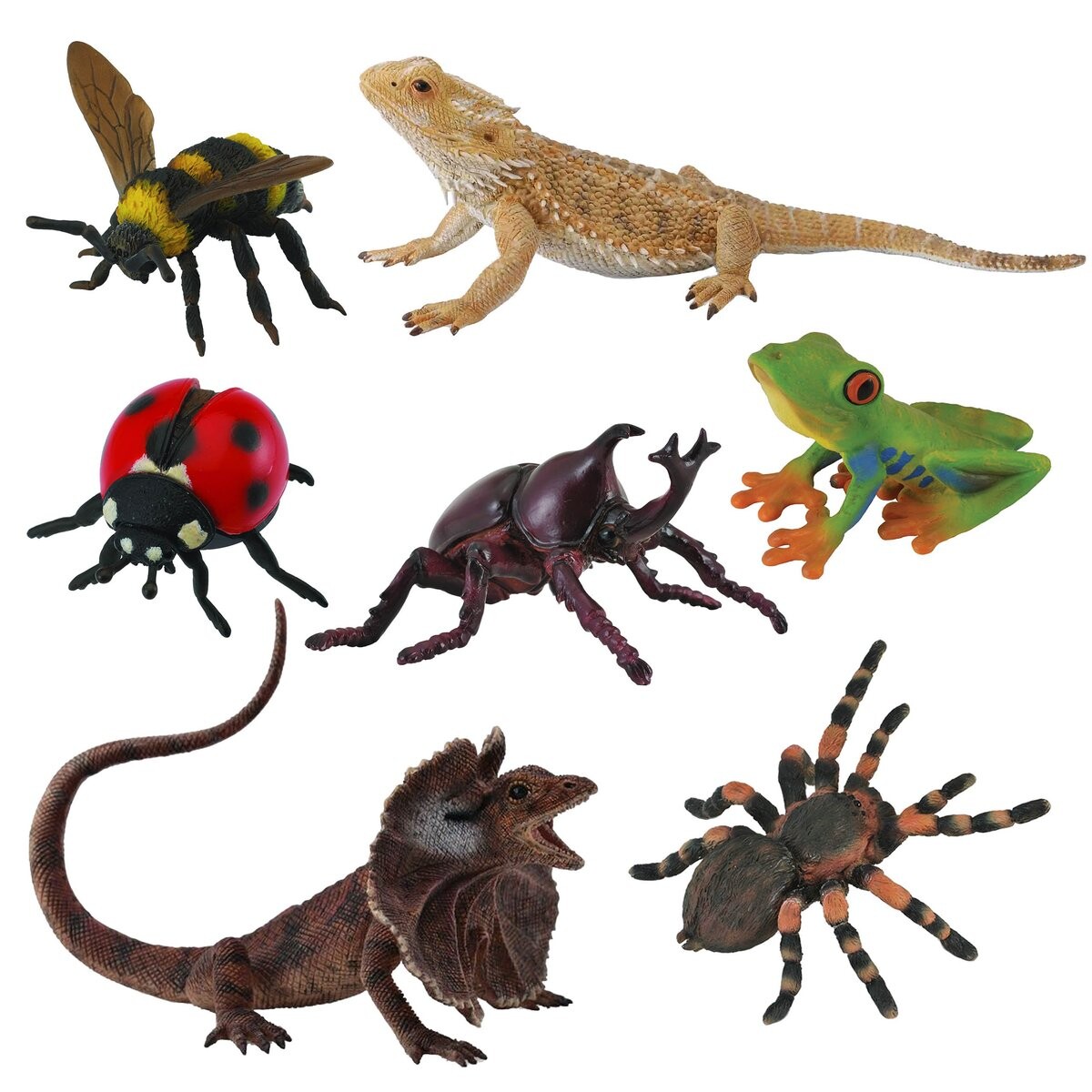 Collecta, Коллекционная фигурка, Набор фигурок насекомых и ящериц, Фигурки насекомых, кат.
Collecta, Коллекционная фигурка, Набор фигурок насекомых и ящериц, Фигурки насекомых, кат.