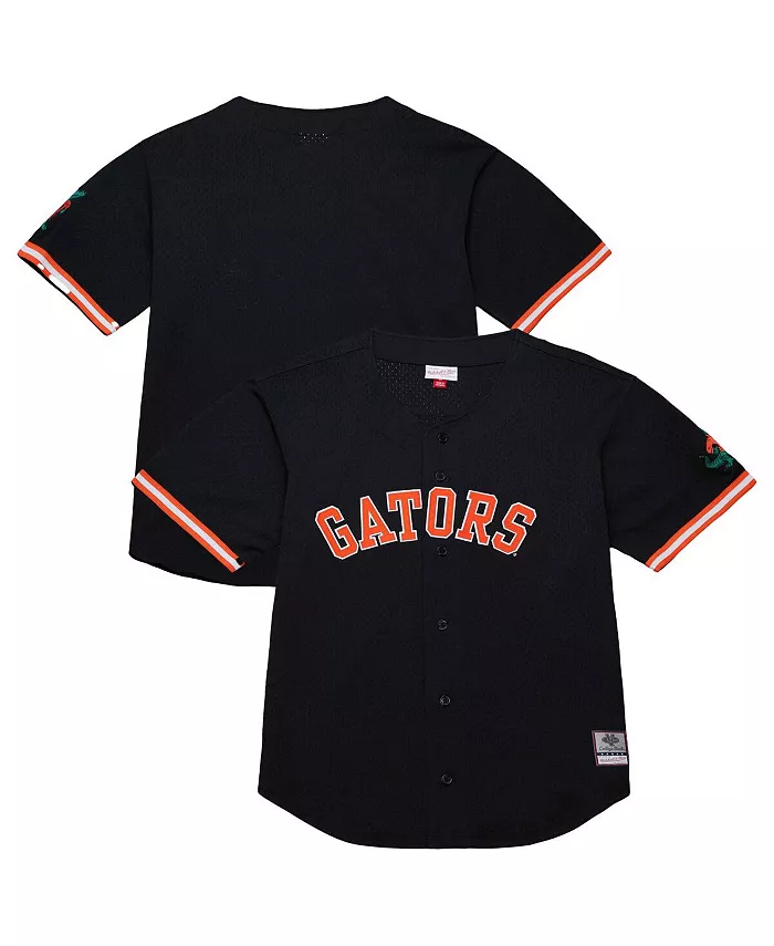 Мужская модная бейсбольная джерси Florida Gators On The Clock на пуговицах в черном цвете Mitchell & Ness
Мужская модная бейсбольная джерси Florida Gators On The Clock на пуговицах в черном цвете Mitchell & Ness