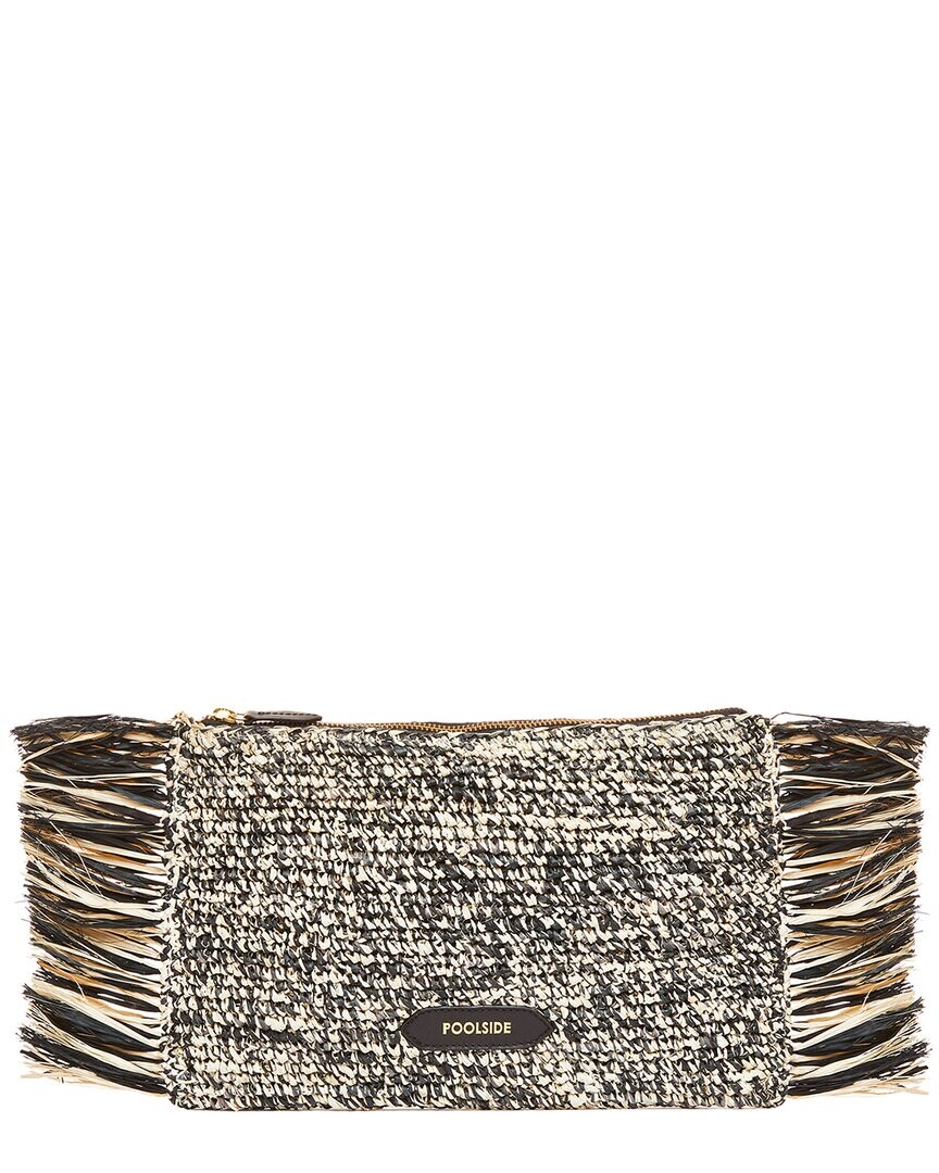 Клатч из рафии с тропической бахромой POOLSIDE, черный
Клатч из рафии с тропической бахромой POOLSIDE, черный