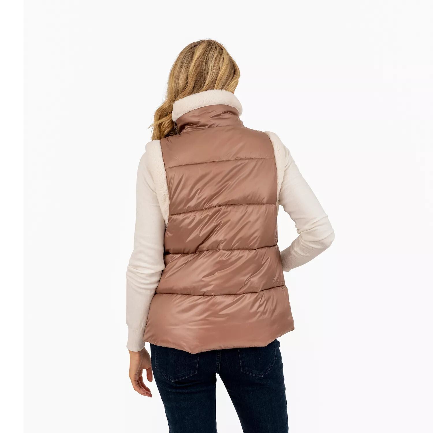 Женский стеганый жилет-пуховик Fleet Street с отделкой из искусственной шерпы Fleet Street, черный
Женский стеганый жилет-пуховик Fleet Street с отделкой из искусственной шерпы Fleet Street, черный