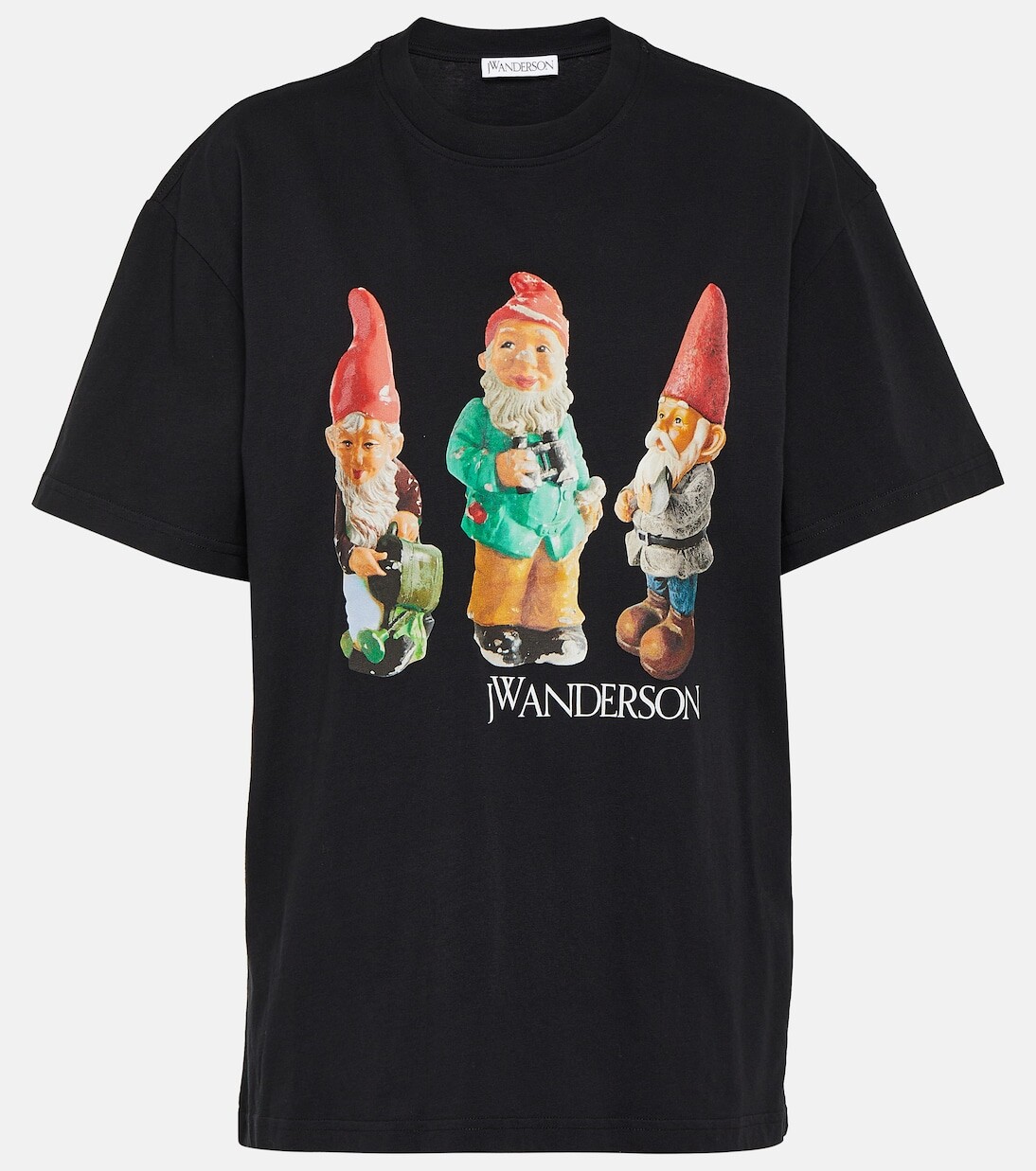 Футболка из хлопкового джерси с принтом Jw Anderson, черный
Футболка из хлопкового джерси с принтом Jw Anderson, черный