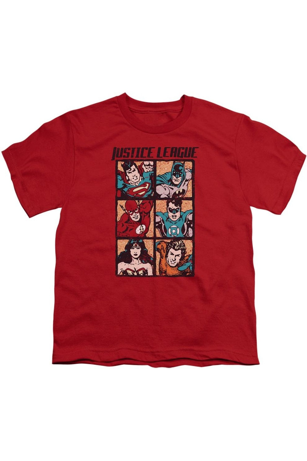 Футболка с коротким рукавом для подростков Justice League of America с грубыми панелями Gildan, красный
Футболка с коротким рукавом для подростков Justice League of America с грубыми панелями Gildan, красный