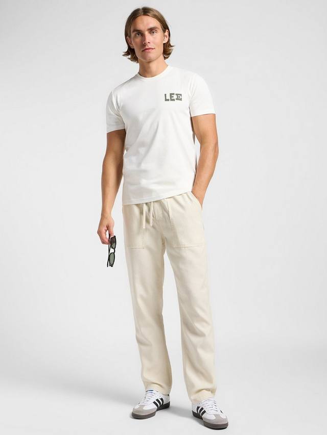 Хлопчатобумажная футболка с графическим рисунком обычного покроя с коротким рукавом Lee, экрю
Хлопчатобумажная футболка с графическим рисунком обычного покроя с коротким рукавом Lee, экрю